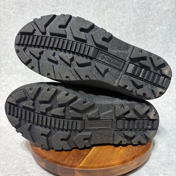 Columbia Kids Boots Size 4 Powderbug Winter Snow Green Gray Waterproof - Picture 5 of 10